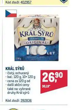 Makro Král sýrů nabídka