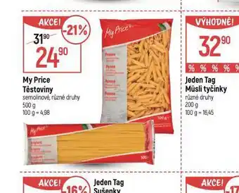 Globus My price těstoviny nabídka