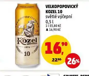 Penny Market Pivo velkopopovický kozel nabídka