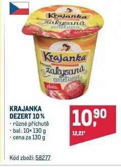 Makro Krajanka dezert nabídka