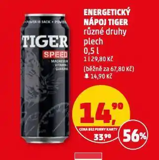 Penny Market Tiger energy drink nabídka