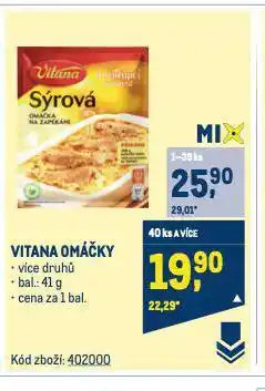 Makro Vitana omáčky nabídka