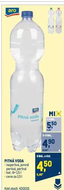 Makro Pitná voda nabídka