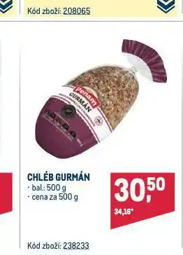 Makro Chléb gurmán nabídka