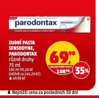 Penny Market Sensodyne zubní pasta nabídka