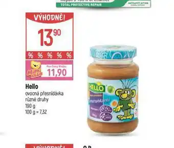 Globus Hello ovocná přesnídávka nabídka