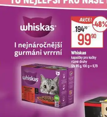 Globus Whiskas kapsičky pro kočky nabídka