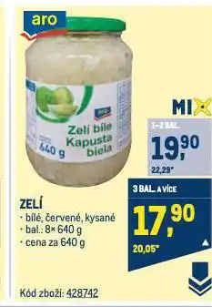 Makro Zelí nabídka