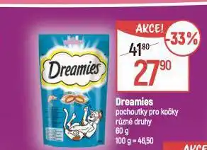 Globus Dreamies pochoutky pro kočky nabídka