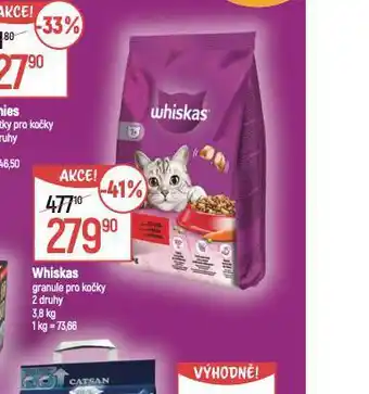 Globus Whiskas granule pro kočky nabídka