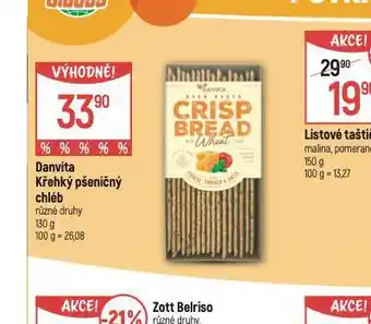 Globus Danvita křehký pšeničný chléb nabídka