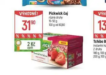 Globus Pickwick čaj nabídka