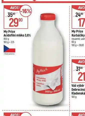 Globus Acidofilní mléko 3,6% nabídka
