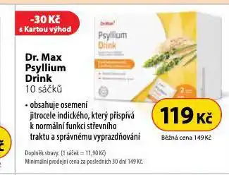Dr. Max Psyllium drink nabídka
