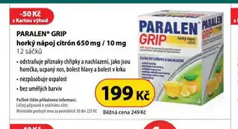 Dr. Max Paralen grip horký nápoj nabídka