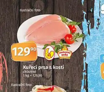 Coop Kuřecí prsa s kostí nabídka