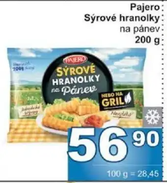 Jip Pajero Sýrové hranolky nabídka