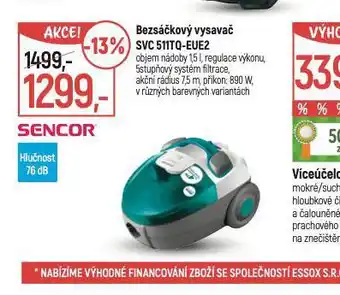 Globus Bezsáčkový vysavač sencor nabídka