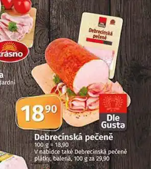 Coop Debrecínská pečeně nabídka