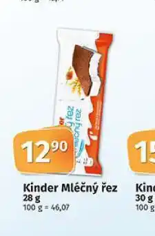 Coop Kinder mléčný řez nabídka