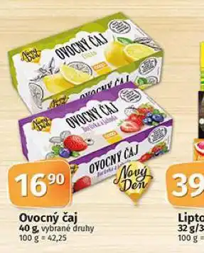 Coop Ovocný čaj nabídka
