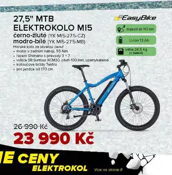 Auto Kelly Elektrokolo mi5 27,5 mtb nabídka