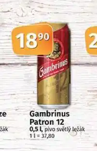 Coop Pivo gambrinus patron 12 nabídka