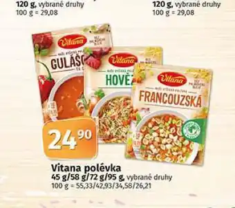 Coop Vitana polévka nabídka