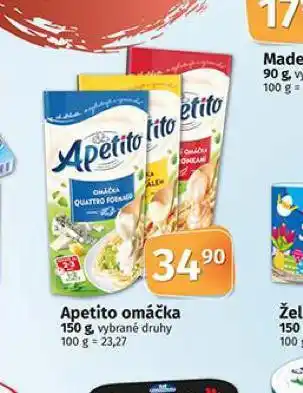 Coop Apetito omáčka nabídka