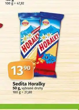 Coop Sedita horalky nabídka