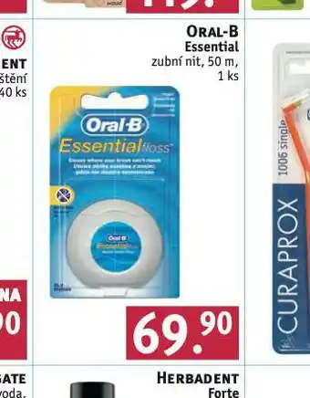 Rossmann Oral-b essential zubní nit nabídka