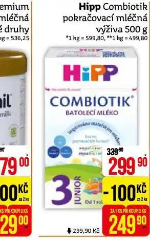 Teta Hipp combiotik kojenecká výživa nabídka