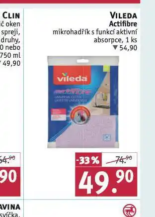 Rossmann Vileda actifibre mikrohadřík nabídka
