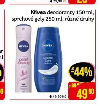 Teta Nivea sprchový gel nabídka