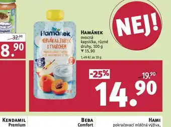 Rossmann Hamánek ovocná kapsička nabídka