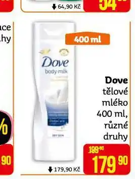 Teta Dove tělové mléko nabídka