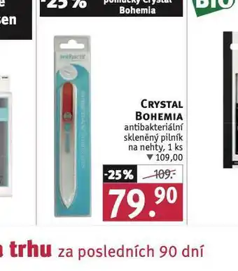 Rossmann Crystal bohemia antibakteriální skleněný pilník nabídka