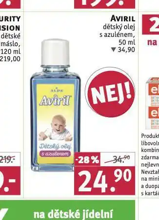 Rossmann Aviril dětský olej s azulenem nabídka