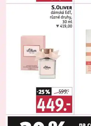 Rossmann S.oliver dámská edt nabídka