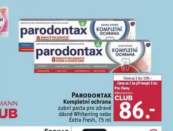 Rossmann Parodontax kompletní ochrana zubní pasta nabídka