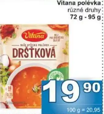Jip Vitana polévka nabídka