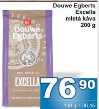 Jip Douwe Egberts Excella mletá káva 200 g nabídka