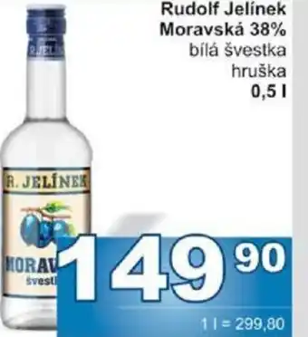Jip Rudolf Jelínek Moravská 38% 0.5L nabídka