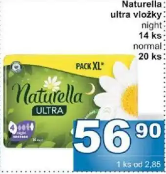 Jip Naturella ultra vložky nabídka