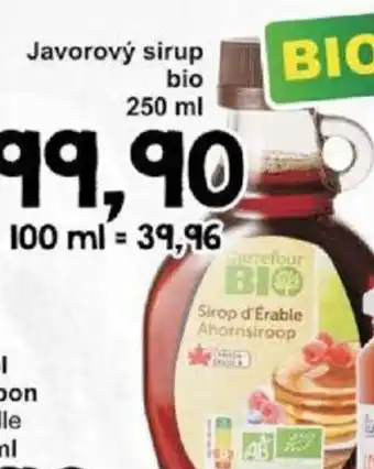Jip Javorový sirup bio nabídka