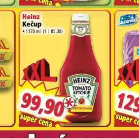 Norma Heinz kečup nabídka
