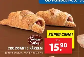Lidl Croissant s párkem nabídka