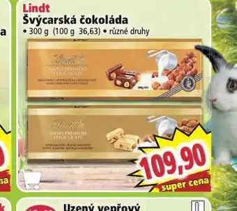 Norma Lindt švýcarská čokoláda nabídka