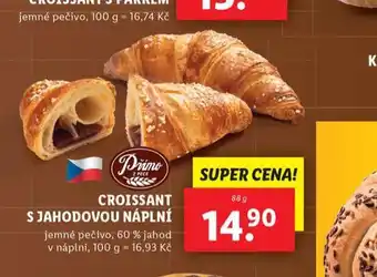 Lidl Croissant s jahodovou náplní nabídka