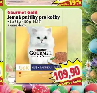 Norma Gourmet gold jemné paštiky pro kočky nabídka